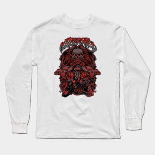 HORROR ILLUSTRATED MAD MAX RED Long Sleeve T-Shirt